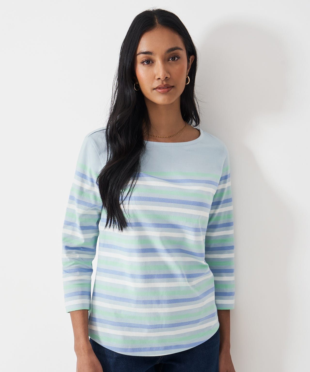 Damart Crew Clothing Stripe Top